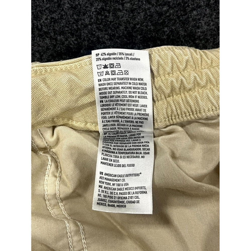American Eagle Outfitters Cargo Pants Women 12 Khaki Straight Leg Utility Hiking - Picture 12 of 14
